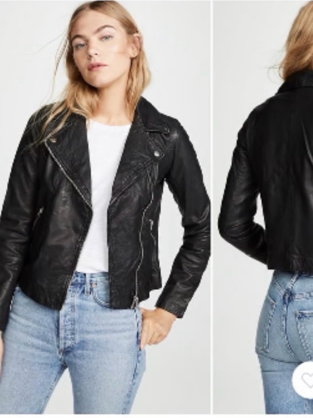 Madewell Washed Leather Motorcycle Jacket
